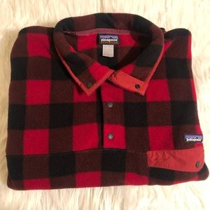 RARE Patagonia Snap Fleece Pullover Buffalo Plaid